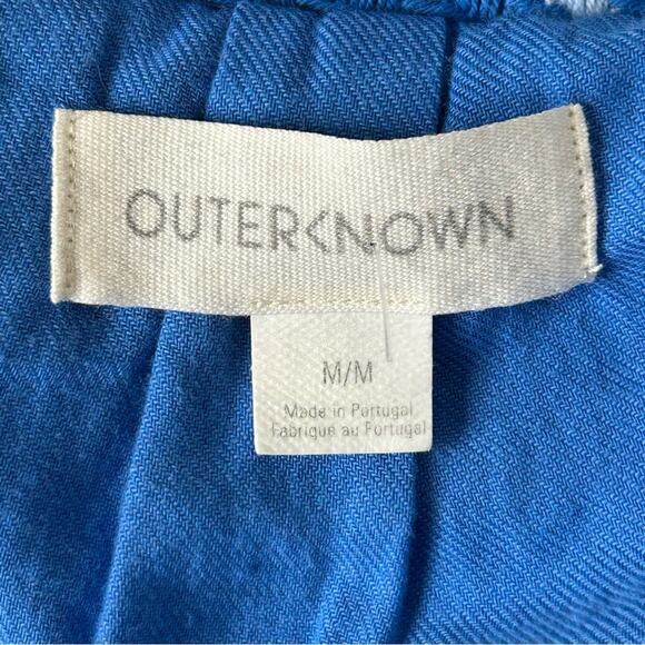 Outerknown Cloud Weave Button Front Blanket Shirt Shacket Blue Size Medium - Picture 4 of 10